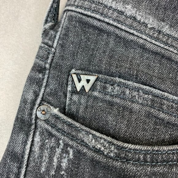 True Religion Westbrook Mens Jeans 28 Gray Distressed Rocco Relaxed Skinny 28x30 - Picture 4 of 15